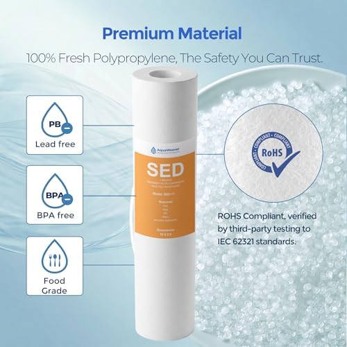 1 Micron Whole House Sediment Filter 10 x 2.5, 6 Pack - Image 4