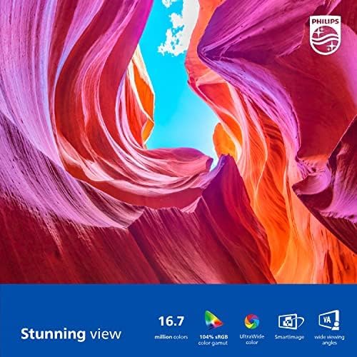 Philips 322E1C 32" Super-Curved Frameless Monitor, Full HD VA, 104% sRGB, Adaptive-Sync 75Hz, VESA, 4Yr Advance Replacement Warranty, Black/Silver - Image 4