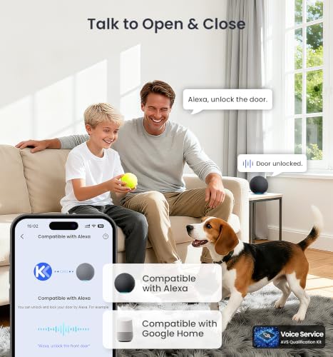 Veise VE027-K WiFi Smart Deadbolt Locks with 2 Knobs Set, Matte Black - Image 4