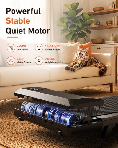 Superun Walking Pad with 6% Incline, 2.5HP Treadmill, 300 lbs - Image 3
