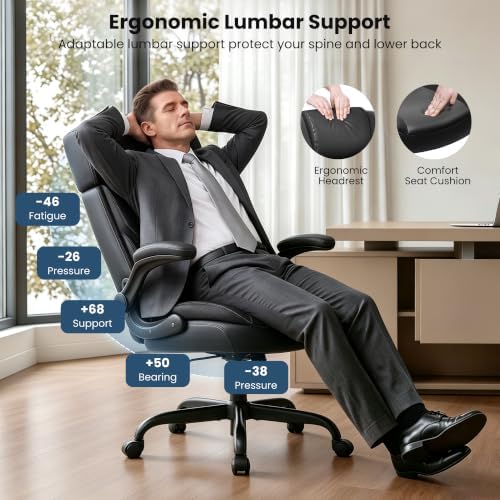 Executive Office Chair, Ergonomic Computer Chair for Home Office - Image 3