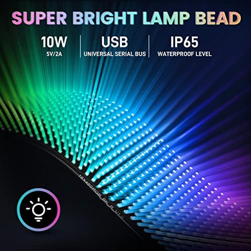 RAYHOME Scrolling Huge Bright Advertising LED Signs, Flexible USB 5V LED Store Sign Bluetooth App Control Custom Text Pattern Animation Programmable Display for Store Car Bar Hotel (27''x5'') - Image 4