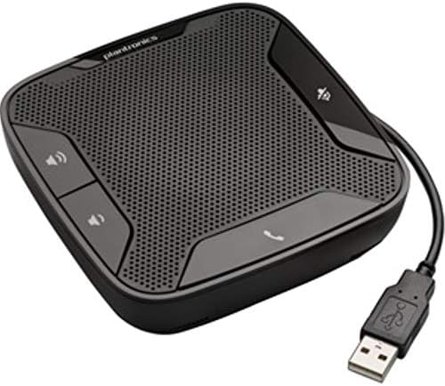 Plantronics Calisto 610-M Portable USB Speakerphone Optimized for Microsoft Lync, Skype and UC 201869-02,Black by Plantronics