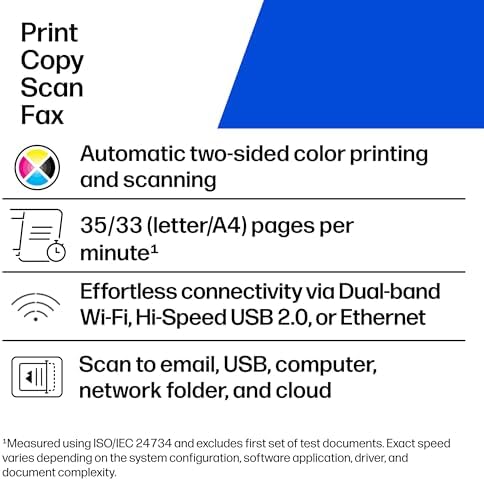HP Color LaserJet Pro MFP 4301fdw Wireless All-in-One Color Laser Printer, Scanner, Copier, Fax, Best-for-Office - Image 2