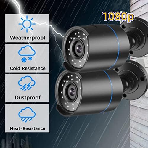 3000TVL Home Security System Surveillance DVR Camera Kits, 4pcs Wired 5MP PoE IP Night Vision Cameras Set with AI Motion Person Vehicle Detection, 4K NVR with 512GB Hard Drive for 24-7 Recording - Image 3