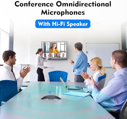 TOALLIN S68 Speakerphone, Wireless Conference Microphones with Speaker - Image 2
