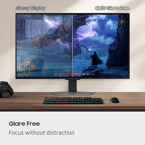 SAMSUNG 27-inch Odyssey QD-OLED G8 (G81SF), 4K, 240Hz, Gaming Monitor, 0.03ms Response Time, DisplayHDR True Black 400, AMD FreeSync™ Premium Pro, Ergonomic Stand, LS27FG810SNXZA, 2025 - Image 4