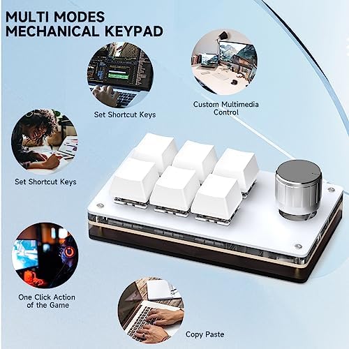 SIKAI CASE Programmable Macro Keyboard, 6 Key Mechanical Gaming Keypad, Custom Knob KeyPad, Hot swappable Switch Gaming Keyboard, Wired programmable keypad with Drawing Programming Video - Image 5
