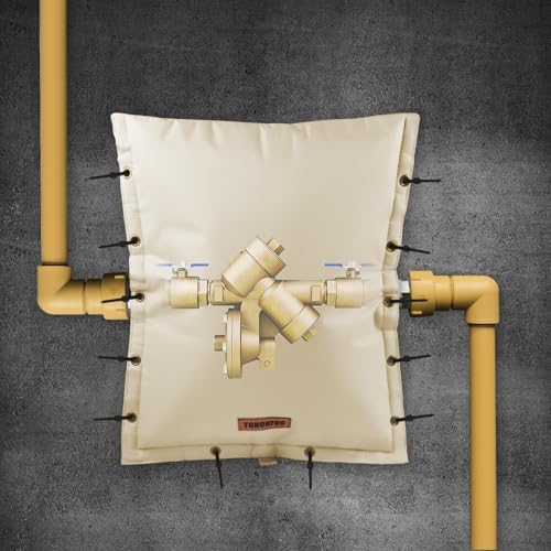 TOHONFOO 3-Way Open Backflow Preventer Pipe Cover Outside, 50"Wx40"H, Beige - Image 5