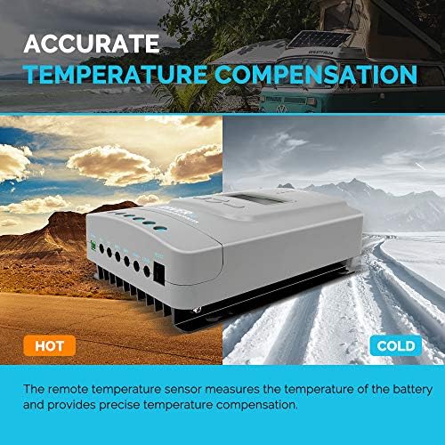 Renogy Rover 20 Amp 12V/24V MPPT Common Positive Solar Charge Controller Regulator Compatible with Lithium Sealed, Gel, Flooded Batteries and Bluetooth Module - Image 3