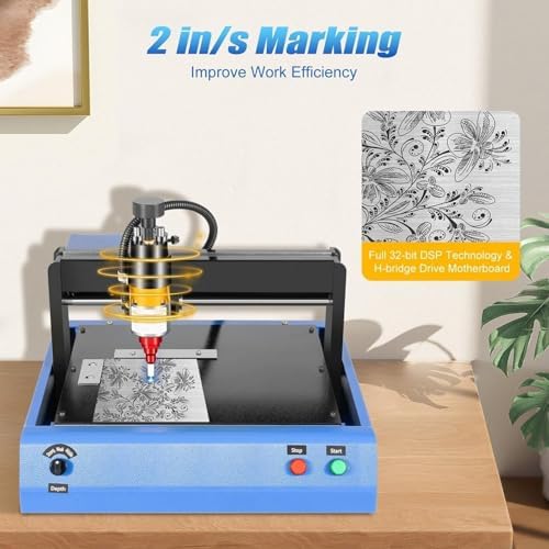 400W Electric Metal Marking Machine,for Steel Plate Tag Nameplate Desk Electric Metal Engraving Machine 400W,Marking Speed 50mm/s (200 * 150mm) - Image 3