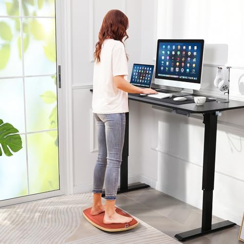farexon 55x24 Inch Electric Standing Desk with Mouse Pad, Black - Image 4