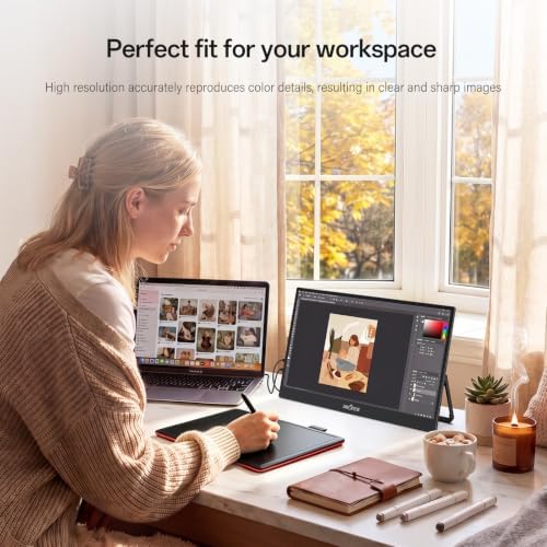 InnoView 2K Portable Monitor 15.6" QHD 100% sRGB, Built-in 180° Adjustable Stand Travel Monitor USB C Standard HDMI Ultra-Slim Portable Monitor for Laptop MacBook Phone PS5 Xbox Switch - Image 4