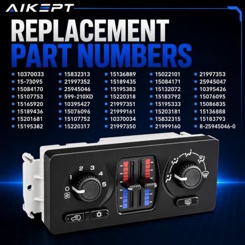 Climate Control Module 599-210XD, Manual HVAC Control Models - Image 4