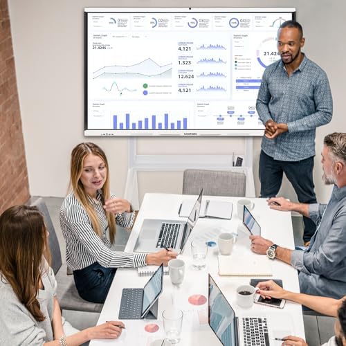 Interactive Smartboard 65" 4K UHD Touchscreen Digital Whiteboard with 48MP Camera, 8-Array Microphone, Dual 15W Speakers for Presentation Classroom Conference Office Home (Wall Mount Included) - Image 4