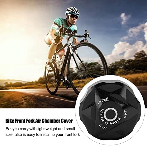 Buachois Bike Front Fork Cover, Suspension Cap, Front Fork Air Chamber Cover with 3 Washer, Shock Absorption Air Gas Shoulder Cover Valve Protector Parts for Mountain Bike Road Bike MTB Protection - Image 5