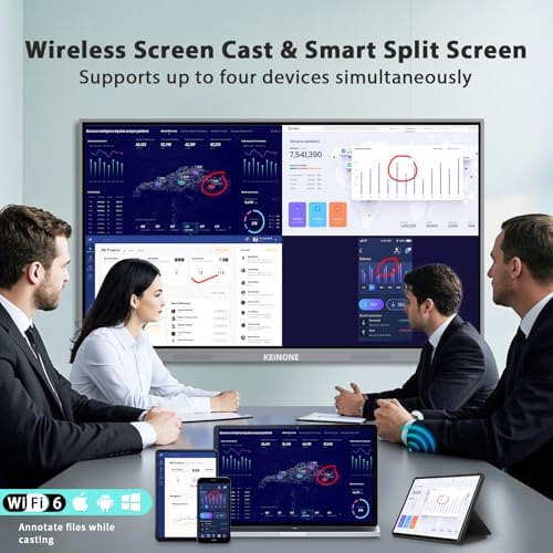 55'' 4k Smart Board Touchscreen Interactive Whiteboard for Classroom Office - Image 4