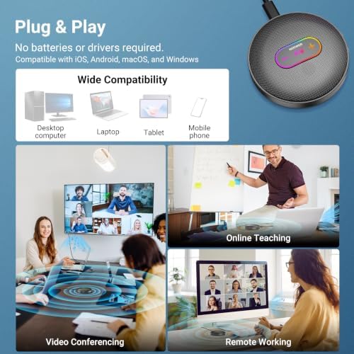 NEEWER UM04 AI USB Omnidirectional Desktop Condenser Microphone, Gray - Image 6