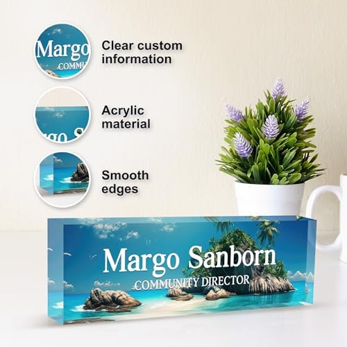 Custom Acrylic Name Plates for Desks, Personalized Office Decor - Image 5