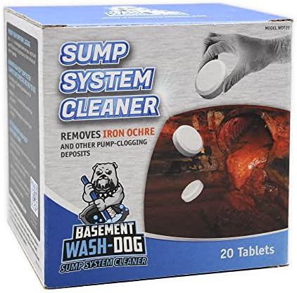Basement Wash-Dog Sump System Cleaner Removes Iron Ochre Buildup and Other Deposits (WDT20) by TheBasementWatchdog