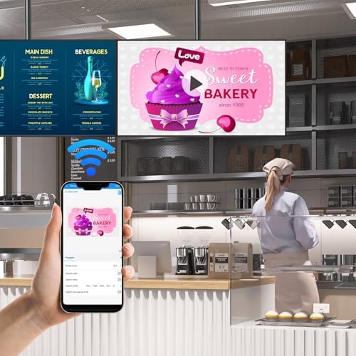 Digital Signage, 43 Inches Digital Signage Display, LED Screen High Brightness Advertising Display Kiosk, High Brightness Android Vertical Horizontal Poster with Content Management System - Image 6