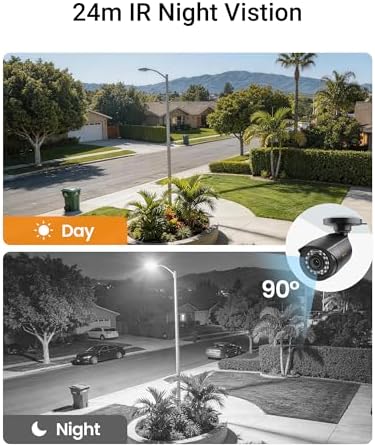 Anlapus H.265+ 8CH 1080P 2TB Outdoor Surveillance Camera Kit 2MP with DVR Recorder 1080P, Night Vision 20M Instant Alert & Free APP Remote Access - Image 3