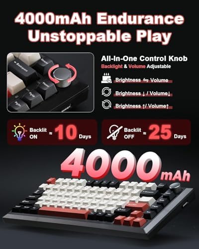 Y75 Wireless Mechanical Keyboard,2.4GHz/BT/Wired Gaming Keyboard - Image 4