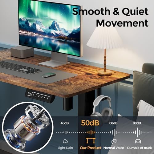 Small Electric Standing Desk, 35" Sit Stand Rising Desk - Image 5