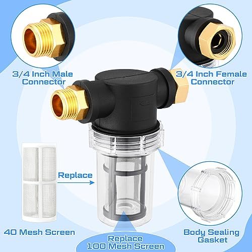 Retisee 3 Set Washing Machine Inlet Water Filter, 40 Mesh & 100 Mesh Screen - Image 3