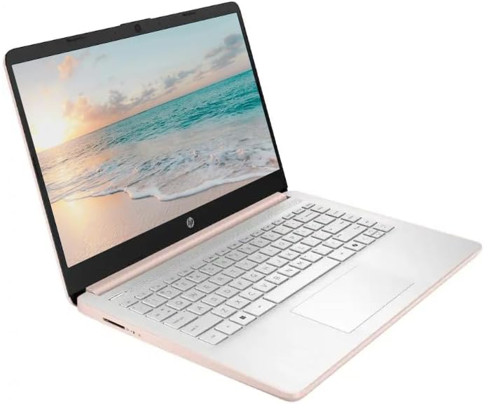 HP 14" Business Laptop Computer with 1-Year Office 365, Intel Quad-Core N150 Processor, 4GB RAM 640GB Storage (128GB UFS+512GB SD Card), Windows 11 Home, PLUSERA Earphones, Pale Rose Gold - Image 2