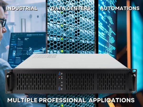 Quiet Rackmount Computer (2.1-5.4GHz Intel i7-14700 CPU, 32GB RAM, 1TB SSD, Integrated Graphics, W11 Pro) - 2U Rack Mount Server or Workstation Desktop PC for Home or Business - Image 3