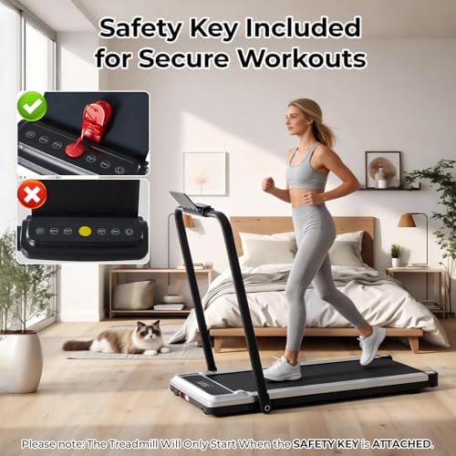 Walking Pad Treadmill for Home, Lightweight Walk Machine with Remote Control and LED Display, Portable Treadmill Under Desk for Walking, Jogging, Running - Image 6