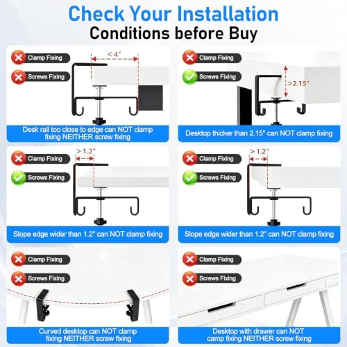 36" Under Desk Cable Management Tray, No-Drill Clamp-On Under Desk Cord Management for Desk, Anti-Sag Fabric Wire Management for Power Strips, Cable Raceways Tray Cord Hiders for Office/Home (Black) - Image 7