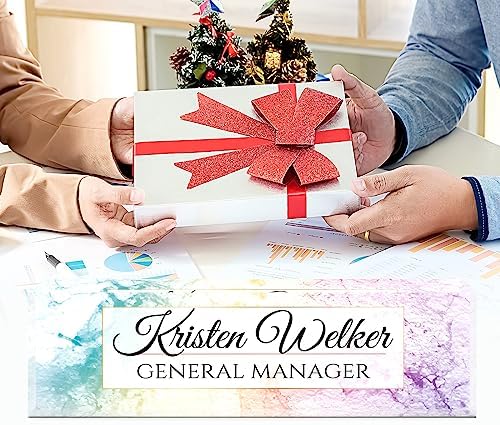 Personalized Office Name Plate for Desk - Custom Employee Appreciation Gifts - Acrylic Desk Name Plate Personalized - Staff Appreciation Gift for Teacher, Coworker, Nurse, Manager (Colored Marble) - Image 6