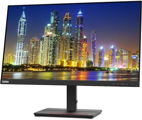 Lenovo ThinkVision S24e-20 23.8" Full HD WLED LCD Monitor 2-Pack Bundle with 250 Nit Brightness, FreeSync, 1920 x 1080, Vertical Alignment, HDMI-VGA, Raven Black - Image 3