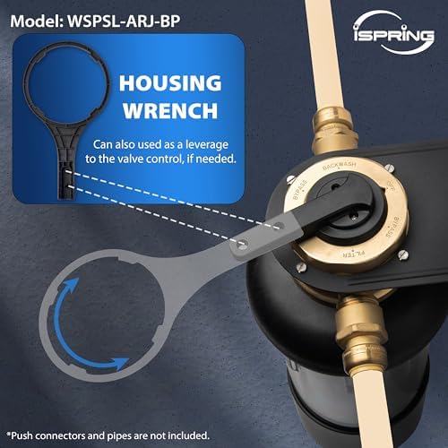 iSpring WSP100SL-ARJ-BP Jumbo Whole House Water Filtration System - Image 5