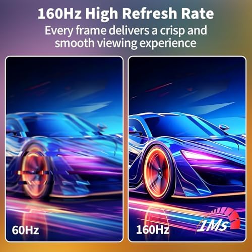 ZZA 32 Inch 4K Curved Gaming Monitor 165Hz, Built-in Speakers, 1500R Curvature, UHD 3840 × 2160p VA Panel, Supports AMD FreeSync, HDR10, HDMI and DisplayPort, 120% sRGB Color Gamut, Wall-mountable - Image 5