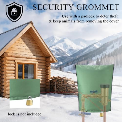 16"Wx20"H Backflow Preventer Insulation Cover, Sprinkler Covers for Outside - Image 5