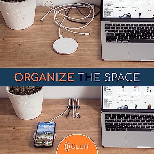 Cord Organizer for Desk, Nightstand Cable Holder, 5 Pack, Multislot, Black - Image 5