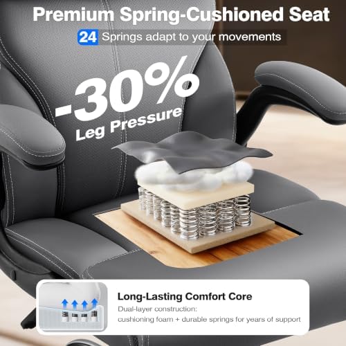 AreShark Leather Office Chair - Executive High Back Ergonomic Desk Chairs - Image 4