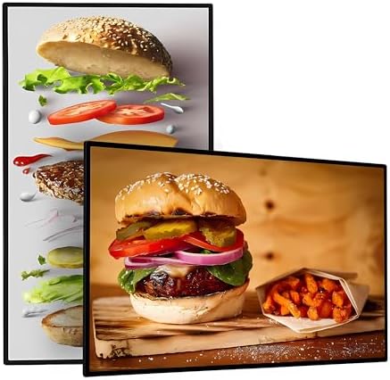 43 Inch Digital Signage Display, 4K UHD 1000 Nits Advertising Screen, Android 14.0 Wall Mount Digital Menu Board for Restaurants, Smart tv signage with 4GB RAM 64GB Storage, Smart Split Screen by InteractiveBoardSpecialist
