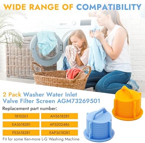 UPGRADE AGM73269501 Washer Water Inlet Valve Filter Screen（2 pcs) - Image 5