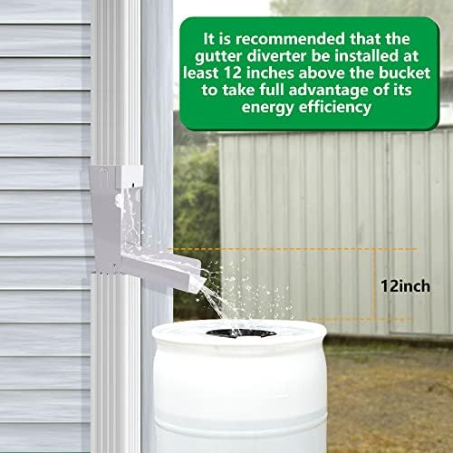EBaokuup Rainwater Collection System, Rain Barrel Diverter Catching Collection System, Stainless Steel Raindrop Rainwater Colander Fits 3" x 4" Standard Downspout - Image 5