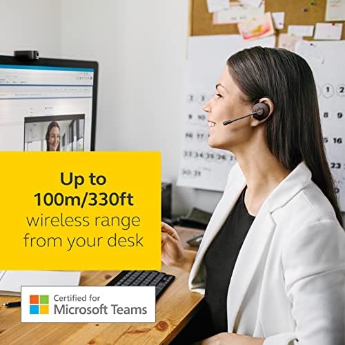 Jabra Engage 65 SE (Second Edition) Wireless Headset, Convertible – Telephone Headset with Industry-Leading Wireless Performance, Advanced Noise-Cancelling Microphone, All Day Battery Life - Black - Image 2