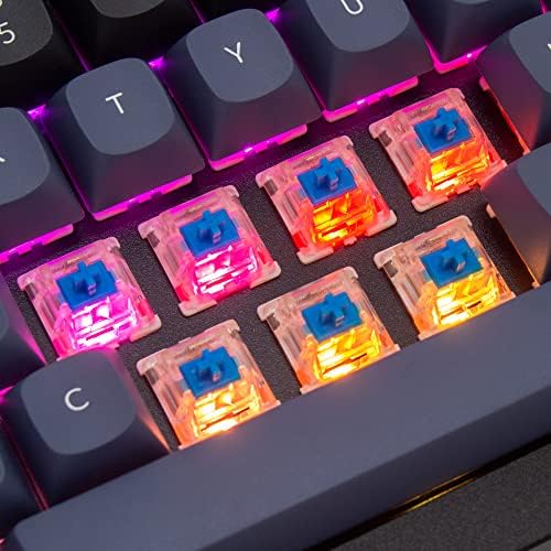 Keychron Q4 Wired Custom Mechanical Keyboard, 60% Layout QMK/VIA Programmable Macro with Hot-swappable Gateron G Pro Blue Switch Double Gasket Compatible with Mac Windows Linux (Black) - Image 6