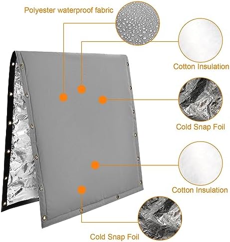 Insulated Backflow Preventer Pouch - Outdoor Pipe Insulation for Winter, Well Pump & Sprinkler Valve Protection - Image 3