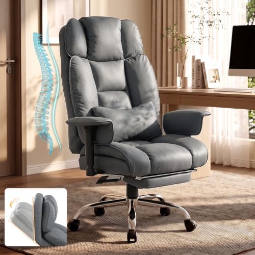 SEDETA Executive Home Office Chairs with Footrest,PU Leather Computer Chair by SEDETA