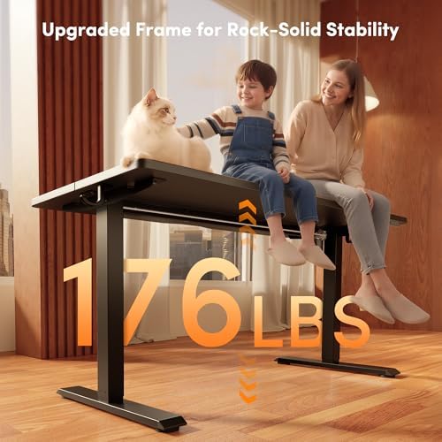 FEZIBO Standing Desk 40 × 24 Inch Electric Height Adjustable, Black - Image 4