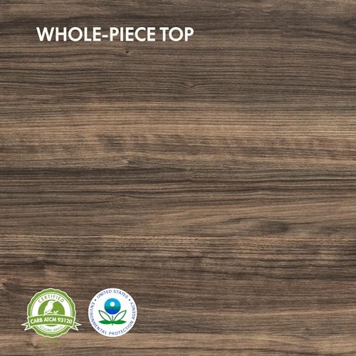 FLEXISPOT E6 3-Stage Dual Motor Electric Standing Desk 55 x 28 Sit Stand Up Desk, Holds 220 lbs, Adjustable Height w/Memory Presets, One-Piece Brown Wood Grain Desktop & White Frame, Ships in 2 Boxes - Image 5
