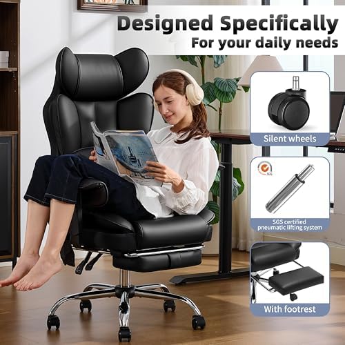 Fizzin Big and Tall Office Chair 500lbs with Massage and Heating Function - Image 6
